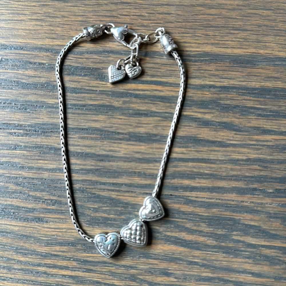 Women’s Brighton Silver Heart Bracelet